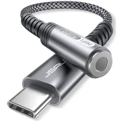 JSAUX DAC Audio USB-C na Mini Jack 3,5 mm ženski AUX adapter kabel