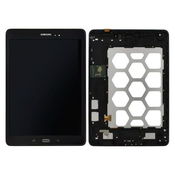 Samsung Galaxy Tab A 9.7 T550 - LCD zaslon + steklo na dotik + okvir (crn) - GH97-17400D Genuine Service Pack