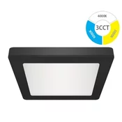 Ideus LED panel 24W vgradno-nadgradni 3CCT 3010lm IP20 OLGA kvadratni črn