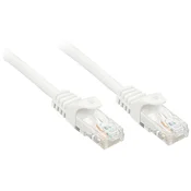 LINDY LINDY 48202 RJ45 omrežni kabel\, Patch kabel CAT 6 U/UTP 1.00 m bela 1 kos, (20419722)