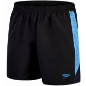 Speedo hyper boom splice 16 watershort black/beach blue/true navy xs -