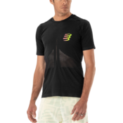 Compressport Racing SS Tshirt M Black/Safety Yellow S Majica za trčanje s kratkim rukavom