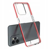 Hurtel Spring Case etui za Realme C31, silikonski ovitek z okvirjem, črn