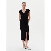 TWINSET Pletena obleka 251LB3CAA Črna Slim Fit