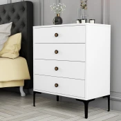 Hanah Home Komoda Lizbon 542 76x90,7x40cm Bela