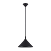 Sollux SL.1326 - Luster na sajli ZUMA 1xE27/15W/230V precnik 30 cm crn