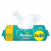 Pampers Vlažne maramice XXL Fresh Clean 4x80pcs