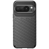 AVIZAR Ovitek za Pixel 10/10 Pro Serija Thunder en Silikon s črtastim dizajnom, Črna, (5000274168)