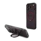 Maska AMG IML Double Layer Urban Line Ring Stand MagSafe za iPhone 17 Pro Max / 17 Pro Max burgundy