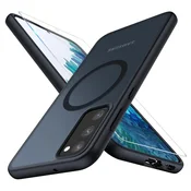 Silikonski ovitek Translucent MagSafe za Samsung Galaxy S20 FE – črna