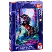 Schmidt - Puzzle Enorog ob polni luni - 1 000 kosov