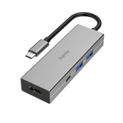 USB hub Hama - 200107, 4 prikljucka, srebrasti