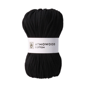 Atmowood cotton 5 mm - črn