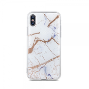Silikonski ovitek Marmor za Huawei P30 Lite - bel