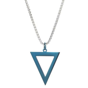 Ogrlica Simple Triangle-Modra KP33476