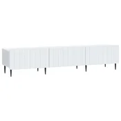 Vidaxl TV omarica s predalom Bela 147 x 34,5 x 32 cm Inženirski les