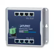 PLANET WGS-4215-8T network switch Managed Gigabit Ethernet (10/100/1000) Black