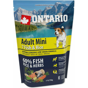 Krma Ontario Adult Mini Fish & Rice 0,75 kg
