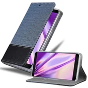 Cadorabo Cadorabo Case, združljiv z ZTE v temno modri črni barvi - zaščitni pokrov z magnetnim zapiranjem, stoječo funkcijo in režo za kartico, (20568110)