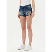 Please Jeans kratke hlače D0IEEH0W6G Modra Regular Fit