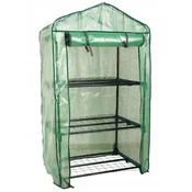 Planta Mini balkonski vrtni rastlinjak s policami 69x49x25cm zelene barve za zelenjavo