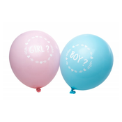 Chaks Komplet balonov iz lateksa - Boy or Girl 27 cm 6 kosov