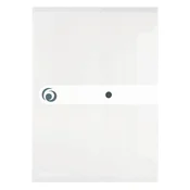 Herlitz mapa za dokumente z gumbom, A4, transparent bela