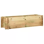 VIDAXL vrtna posuda za sadnju povrća i cvijeća (impregnirana borovina), 120cm