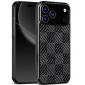 GS Ovitek za iPhone 17 Pro Max, prevleka iz aramidnih vlaken, odporna na MagSafe, črna