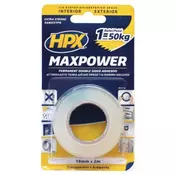 HPX  Max Power duplo lepljiva transparentna traka 19mmX2m