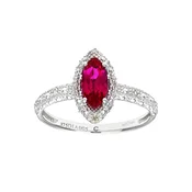 DIAMANT LETERNEL Prstan srebrna