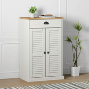 Ormaric za cipele VIGO bijeli 60x35x96 cm od masivne borovine