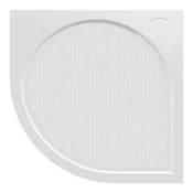 Gelco GELCO Četrtkrožna Tuš Kad 80x80cm R550, Bela, Lit Marmor