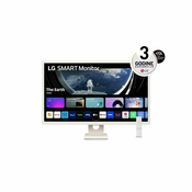 Monitor LG Smart 27SR50F-W, 27, IPS,16:9, 1920x1080, 2xHDMI, Zvočniki