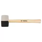 TOPEX Cekic gumeni crno/beli 450g