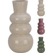 Vaza 3 mehurčki 25 cm sivo-bela KO-095241200sebi