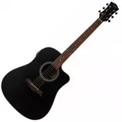 FLIGHT elektro-akustična kitara D-175CE BLK, črna