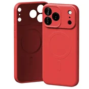 Mercury Mercury polsilikonski ovitek MagSafe za iPhone 17 Pro Max rdeče barve