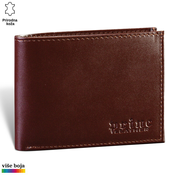Princ Leather Muški novcanik, Kožni, Braon