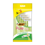 Ženska britvica BIC Pure Lady s 3 rezili, 1 paket - 6 kosov (4 + 2 gratis)