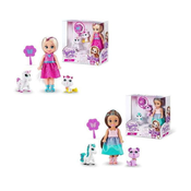 Sparkle girlz Toy GIRLZ LUTKA I LJUBIMAC, Šarene