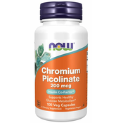 NOW Foods Chromium Picolinate 200 mc100 kaps. 100 kaps.