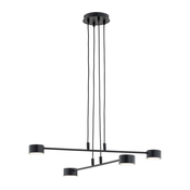 Lestenec na vrvici MODUS 4xGX53/12W/230V črna