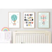 Wallity Uramljena slika Huhu190, 35x50 cm , 3 dijela