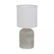 EGLO 97774 | Bellariva Eglo stolna svjetiljka 32cm sa prekidacem na kablu 1x E14 sivo, bijelo