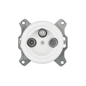 Reblig - Porcelanska retro TV/SAT-W uticnica bez rama, bela