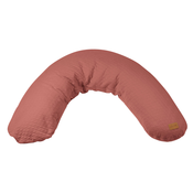 Jastuk za dojenje Big Flopsy™ Beaba Fleur de Coton® Hot Sauce 170 cm prošiveni crveni