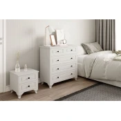 Hanah Home Komoda Rb-020-02, 90x86x40 cm, Bela