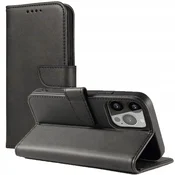 Hurtel Magnet eleganten ovitek z zavihkom in oporo za iPhone 14 Max, črn
