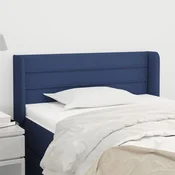 Vidaxl vidaXL Vzglavnik s krilci moder 103x16x78/88 cm blago